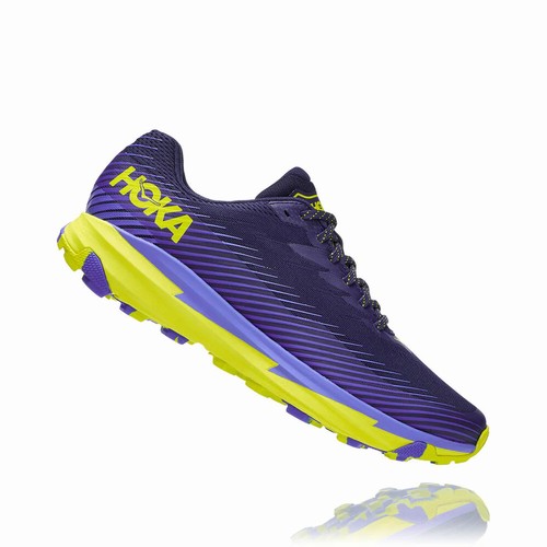 Hoka One One TORRENT 2 Vegan Shoes For Men India Purple/Green IN-6409